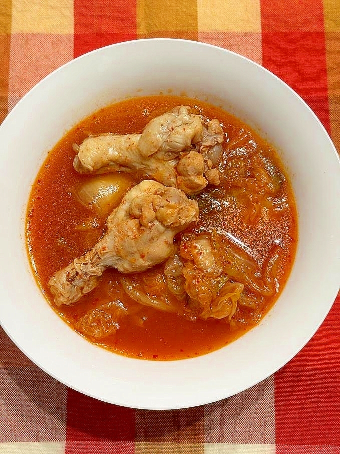 炊飯器で簡単！手羽元のキムチ煮