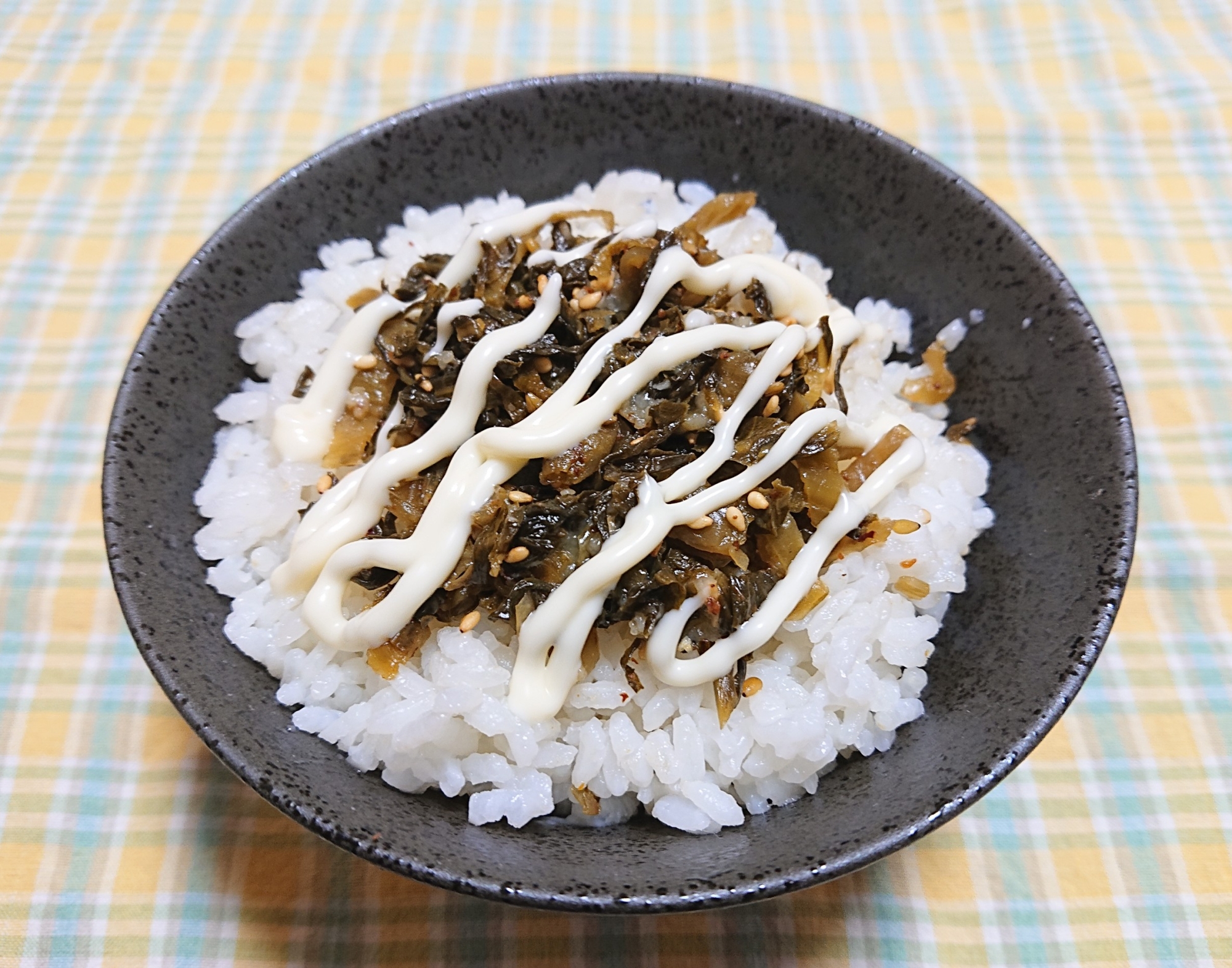 ラーメンによく合う☆ニンニク高菜のマヨご飯