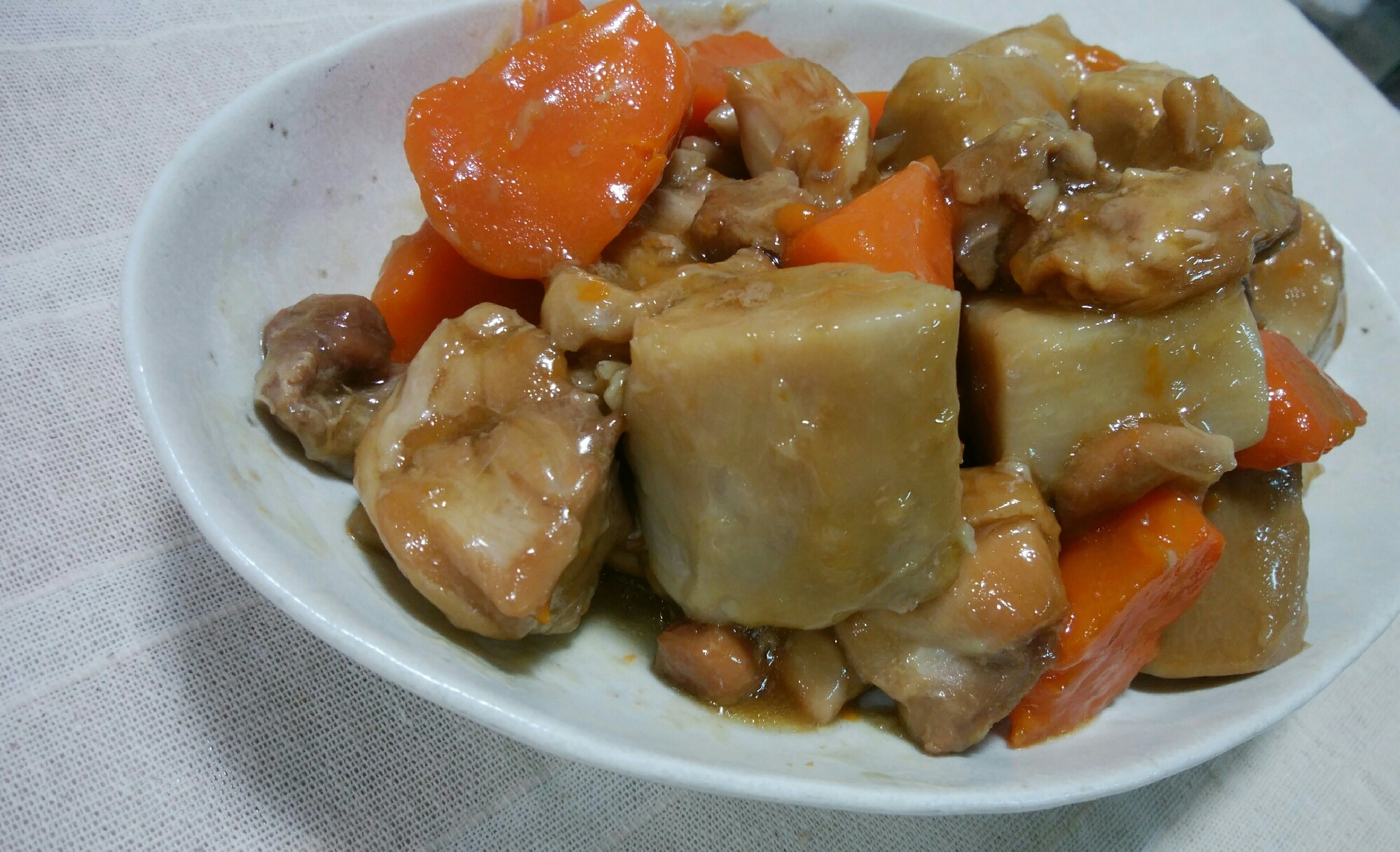 京芋と鶏肉の煮物‼圧力鍋で簡単！
