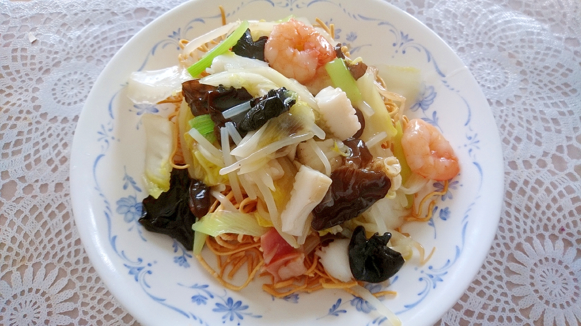 中華あんかけ堅焼きそば