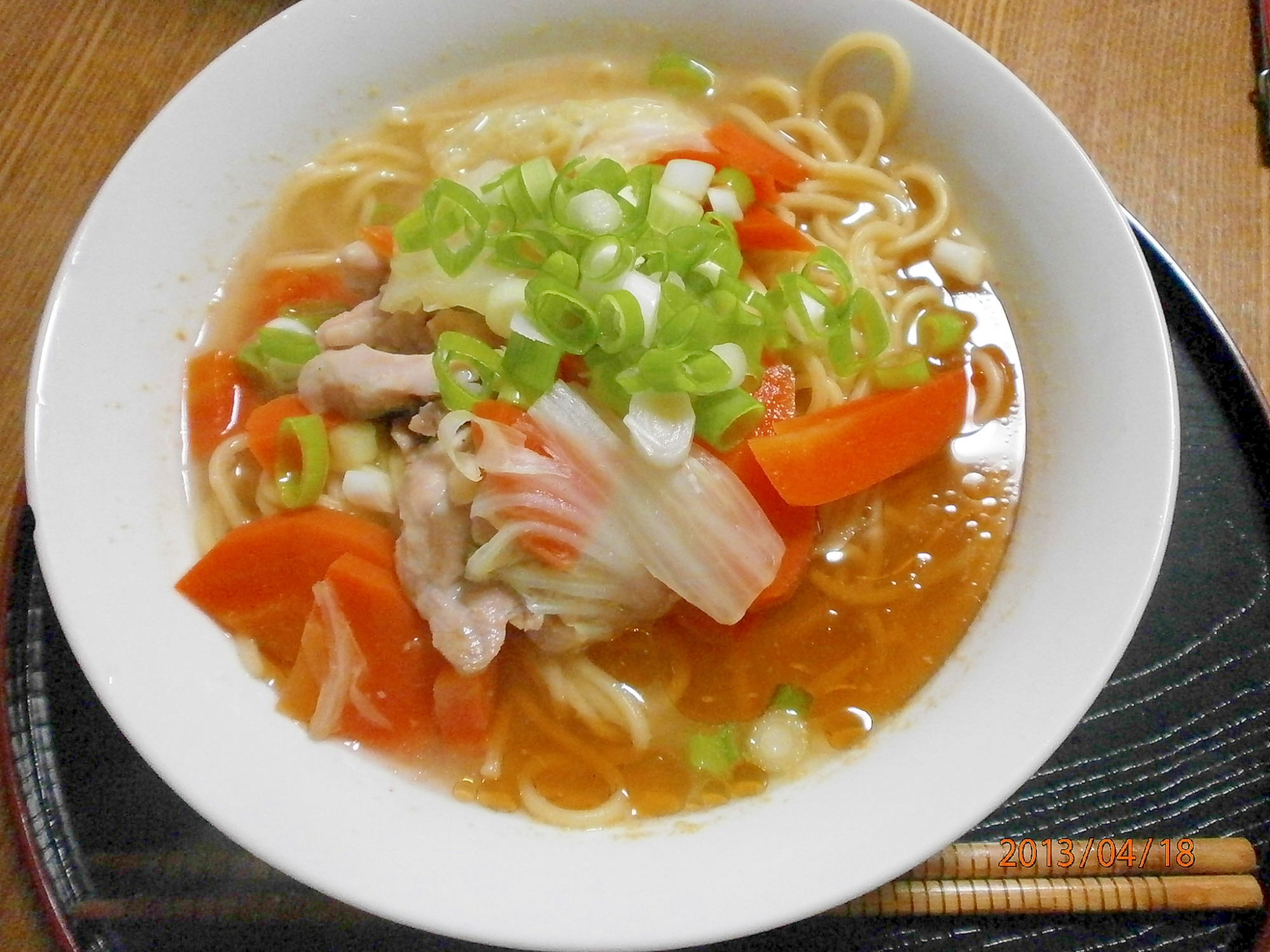 韓国だしで鶏ラーメン！