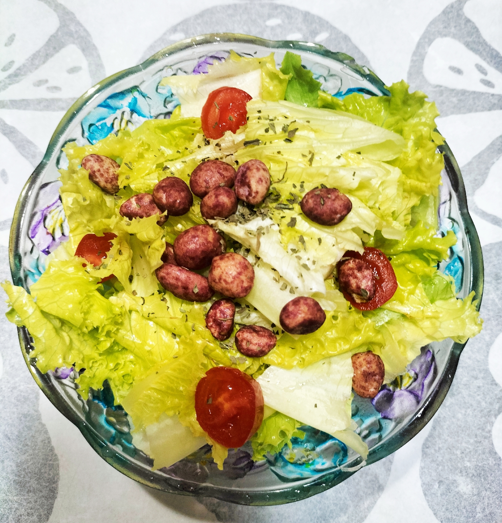 べにいもナッツとパセリのイタリアンサラダ