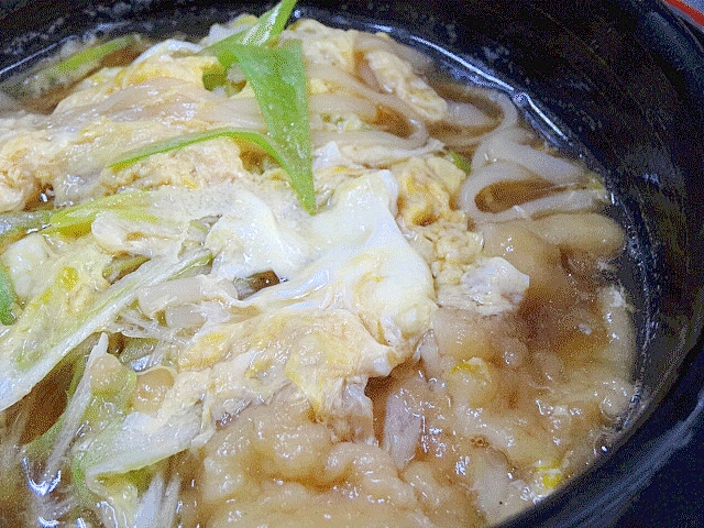 めんつゆもサッと！　簡単「天とじうどん」