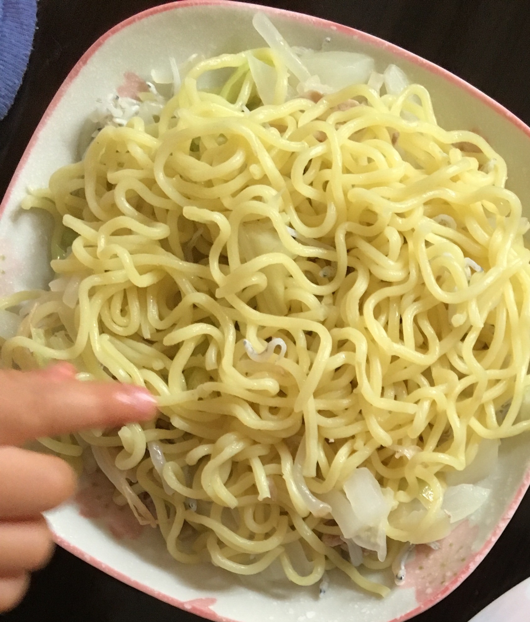 子どもとご飯 しらす焼きそば