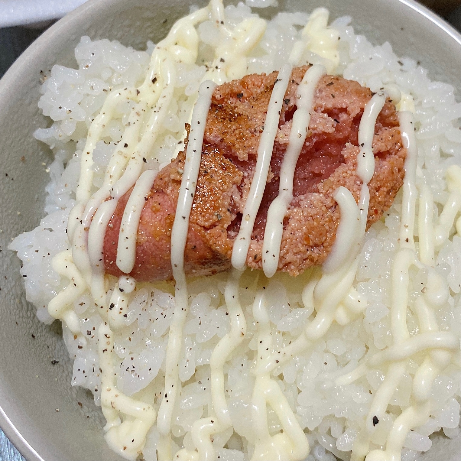 フライパンで簡単★炙り明太子丼