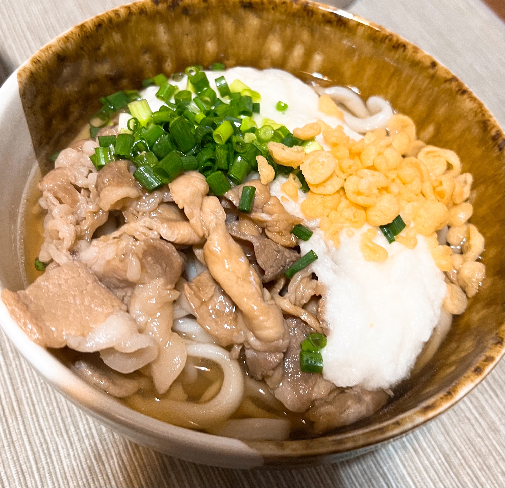 肉とろろうどん