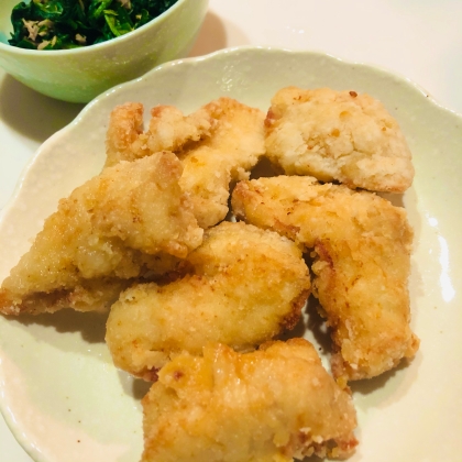 おろし玉ねぎでジューシーに『塩からあげ』