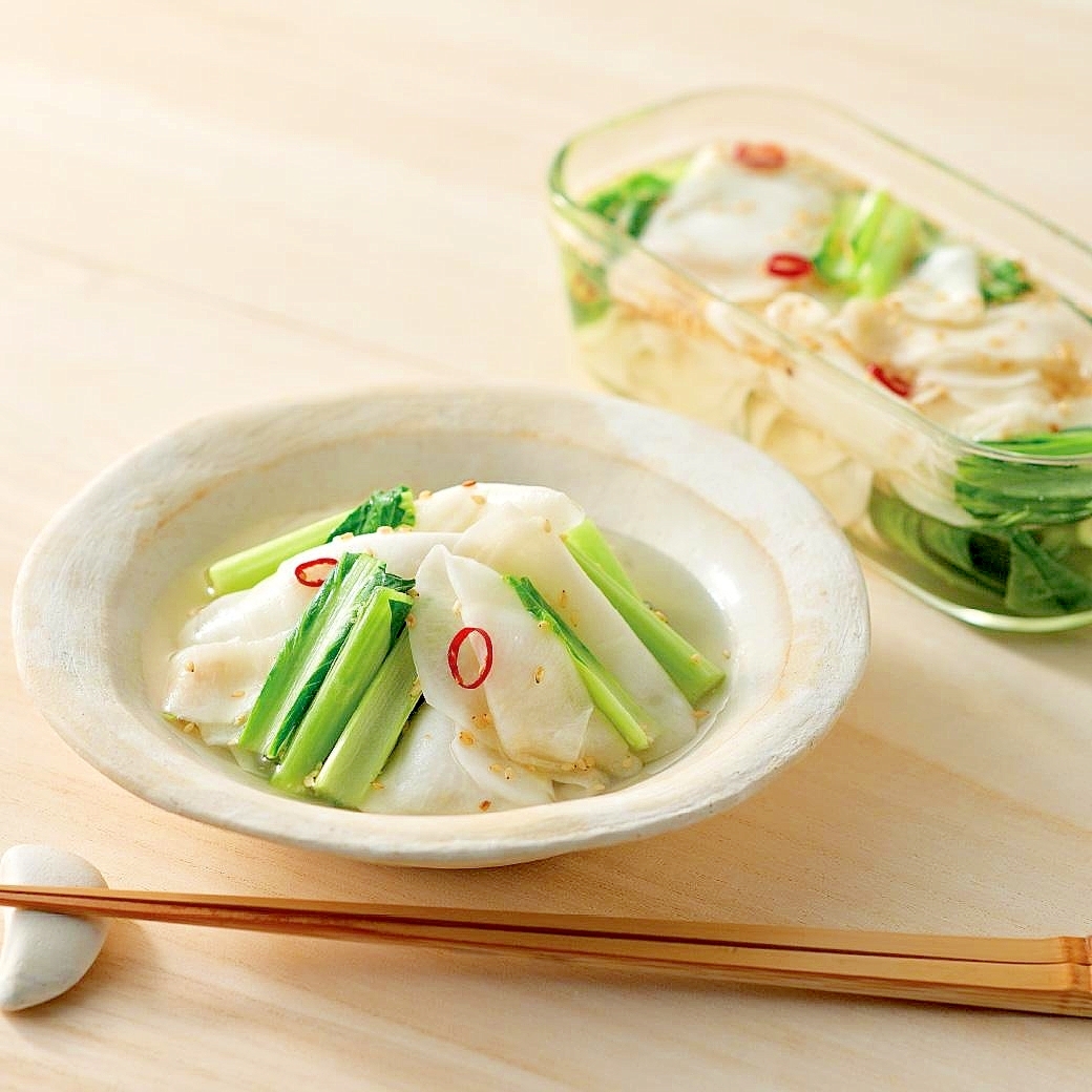 かぶと小松菜の酢漬け