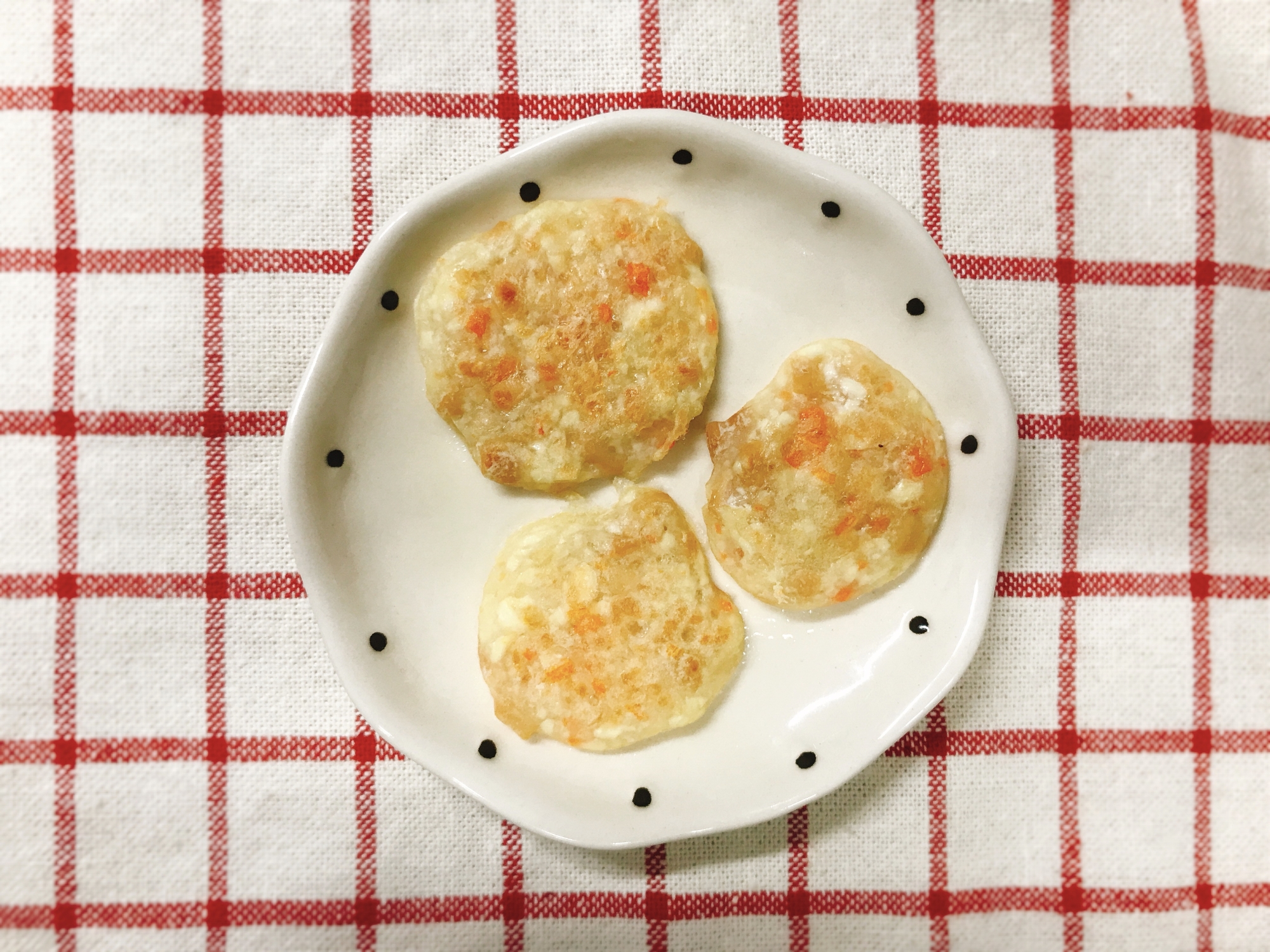 【離乳食中期】納豆と豆腐と人参のおやき