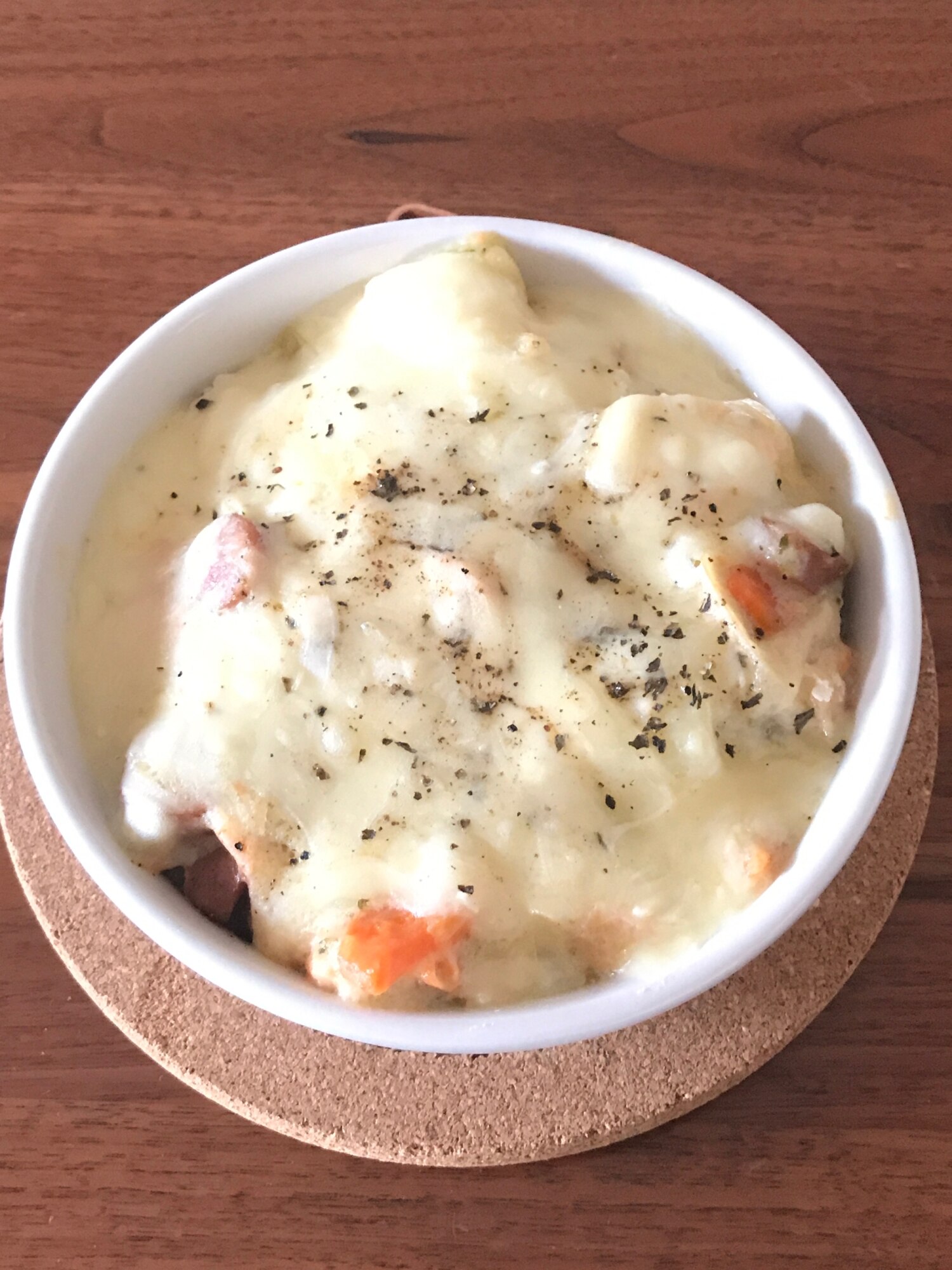 残ったシチューで簡単リメイクグラタン風焼きシチュー レシピ 作り方 By Emi S Kitchen 楽天レシピ