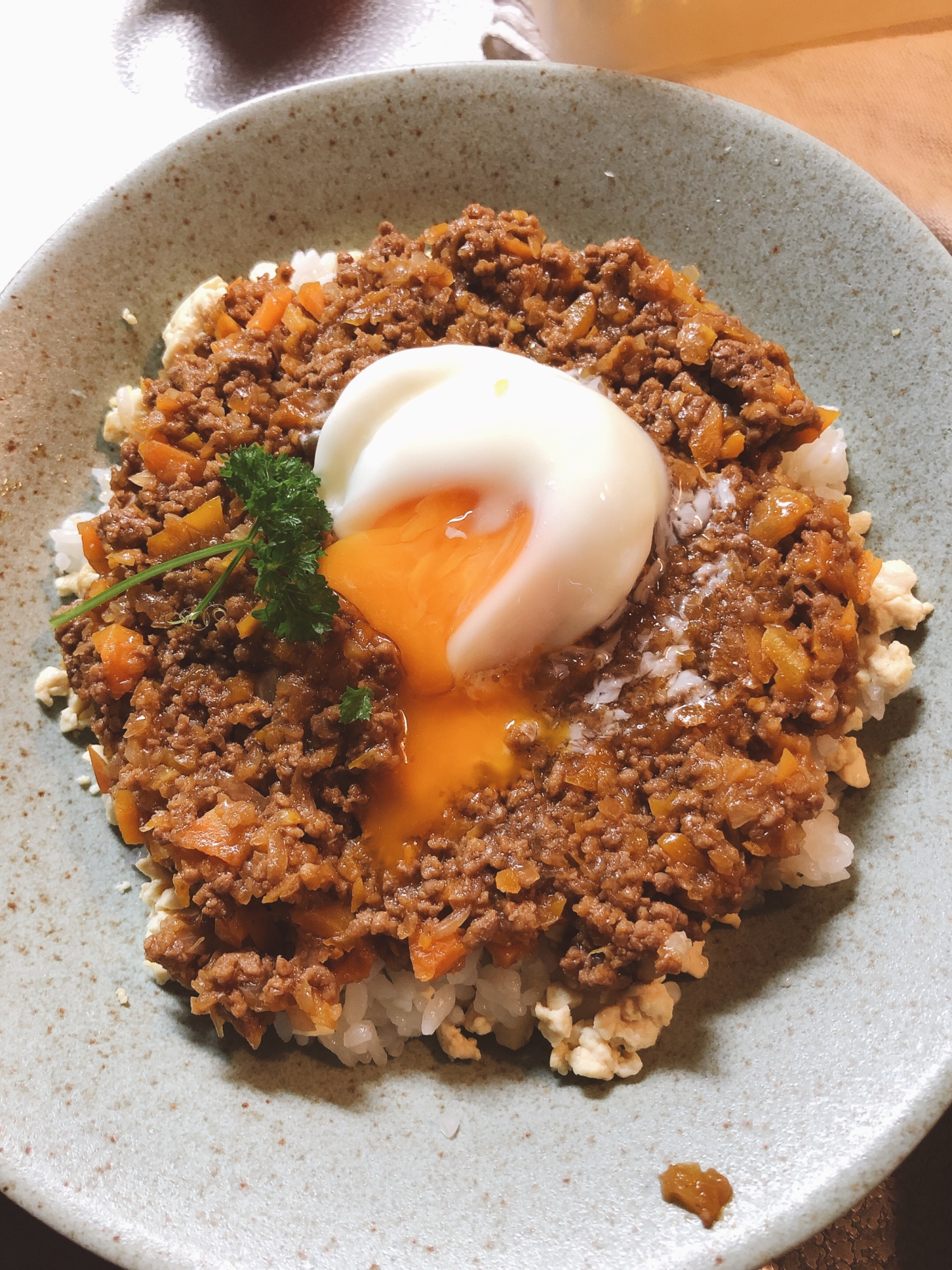 こねないハンバーグ丼