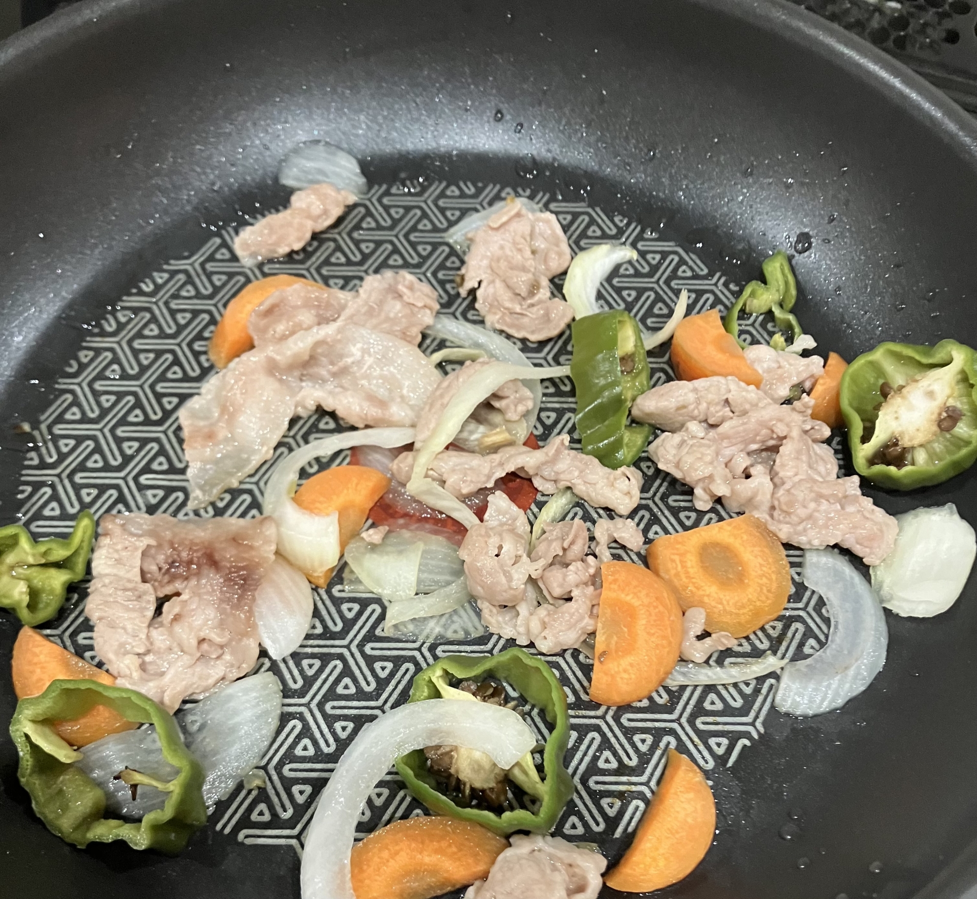バターで添え野菜炒め