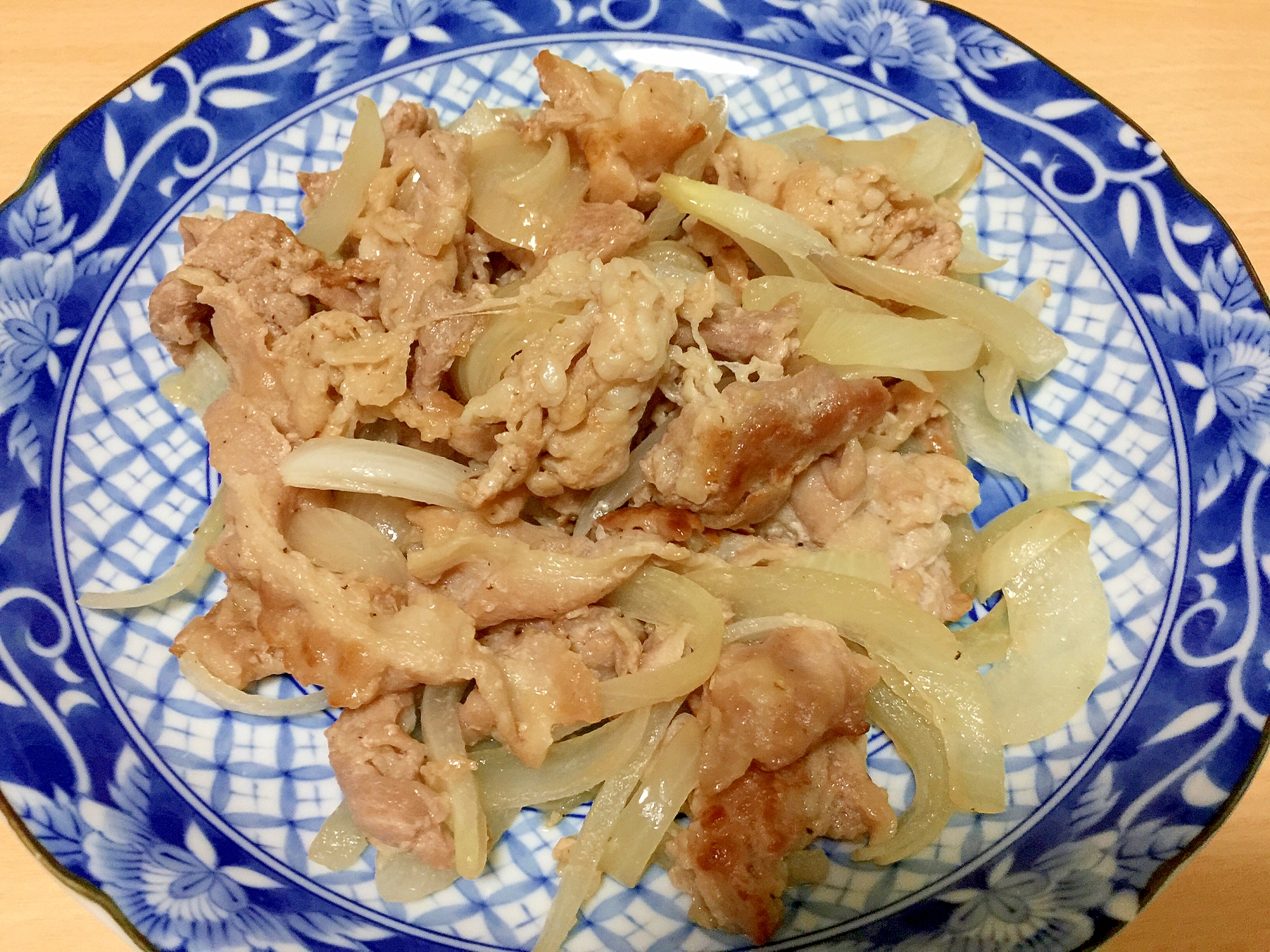 簡単ぶたこま肉の生姜焼き