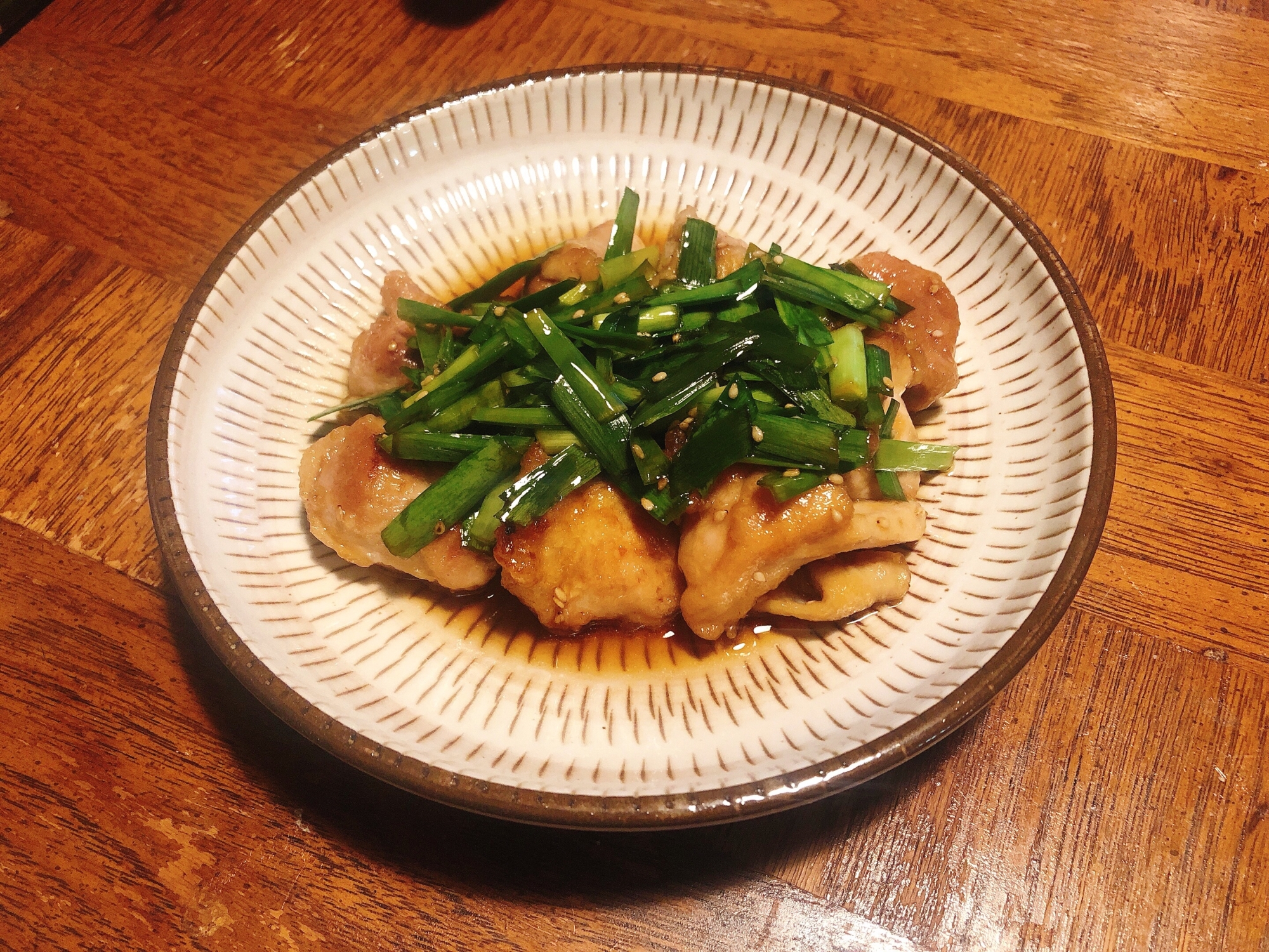 さっぱりニラだれチキン