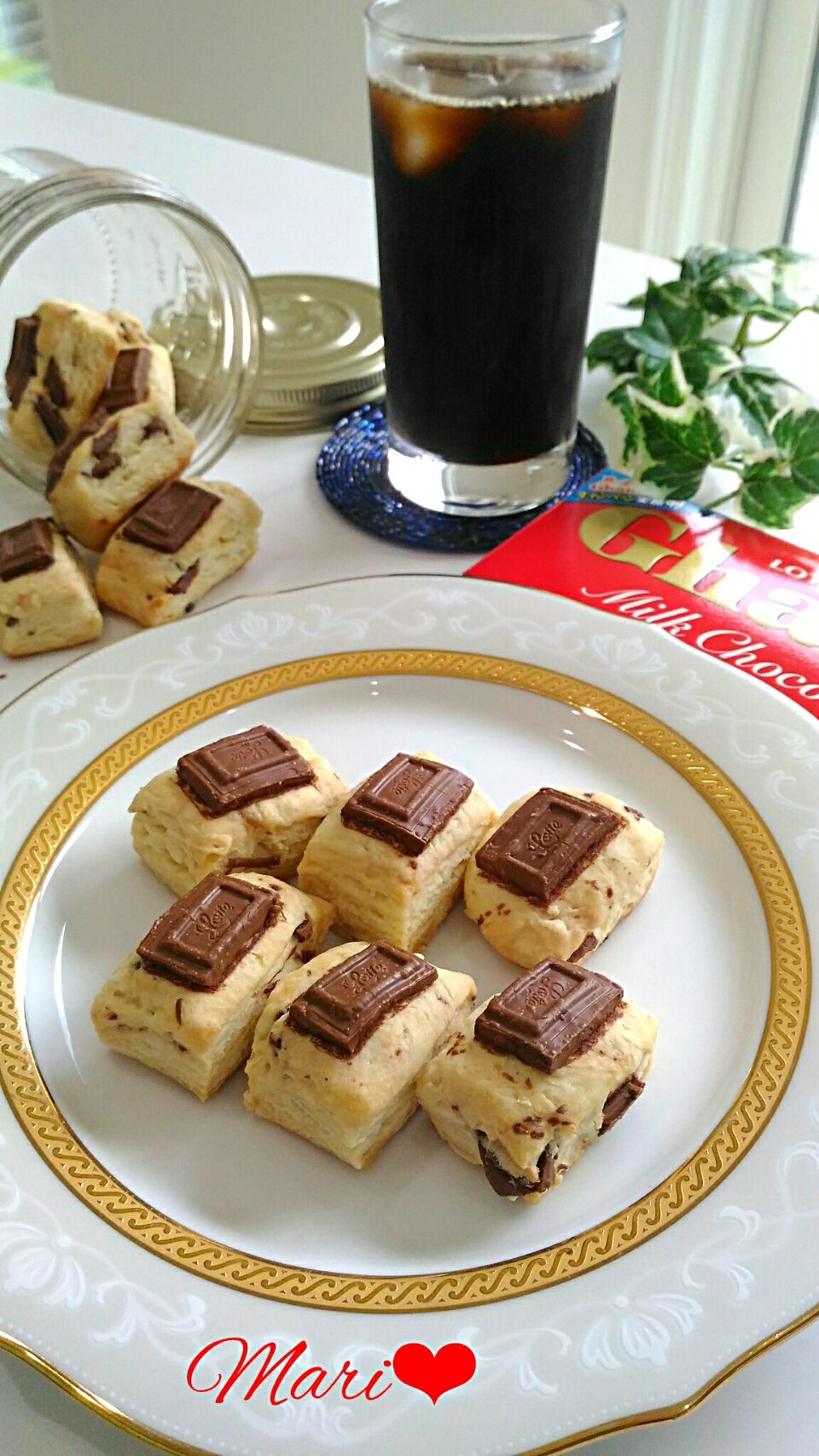 板チョコ1枚思い立ったらすぐ♪ざく旨チョコスコーン