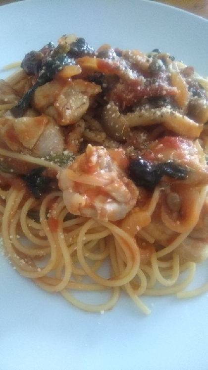 お店のパスタみたいにおいしくできました(^^)