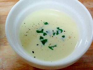 レンジで簡単！豆乳スープ