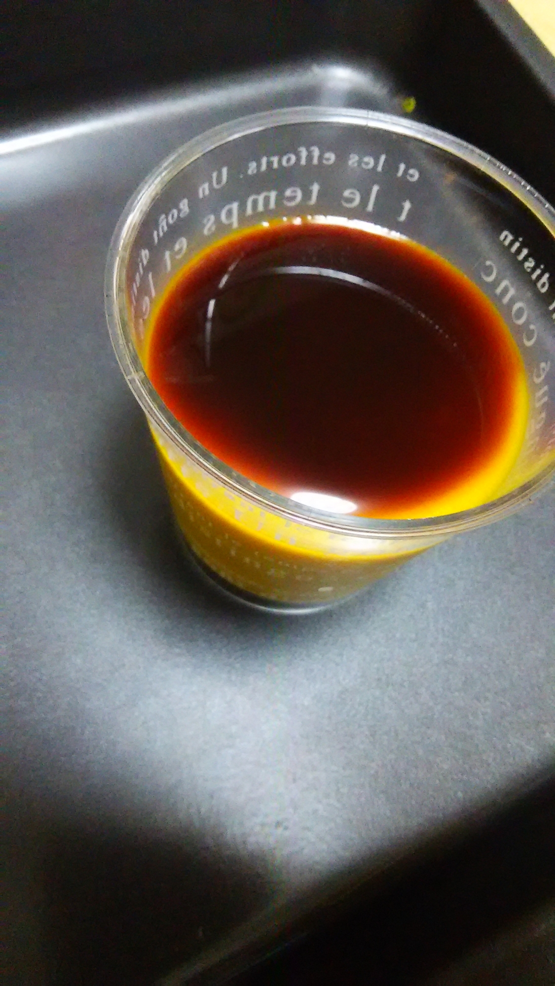 コーヒー黒蜜掛けかぼちゃプリン