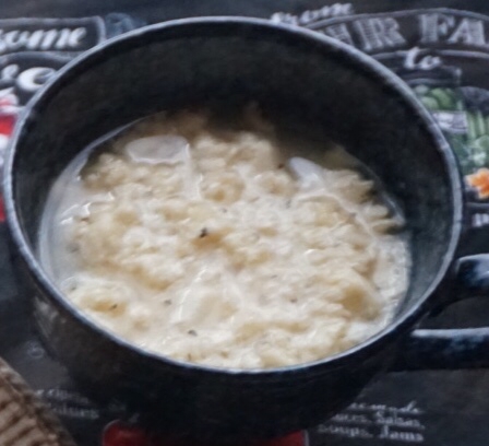 豆腐とチーズのスープ