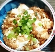 納豆と豆腐のサラダ