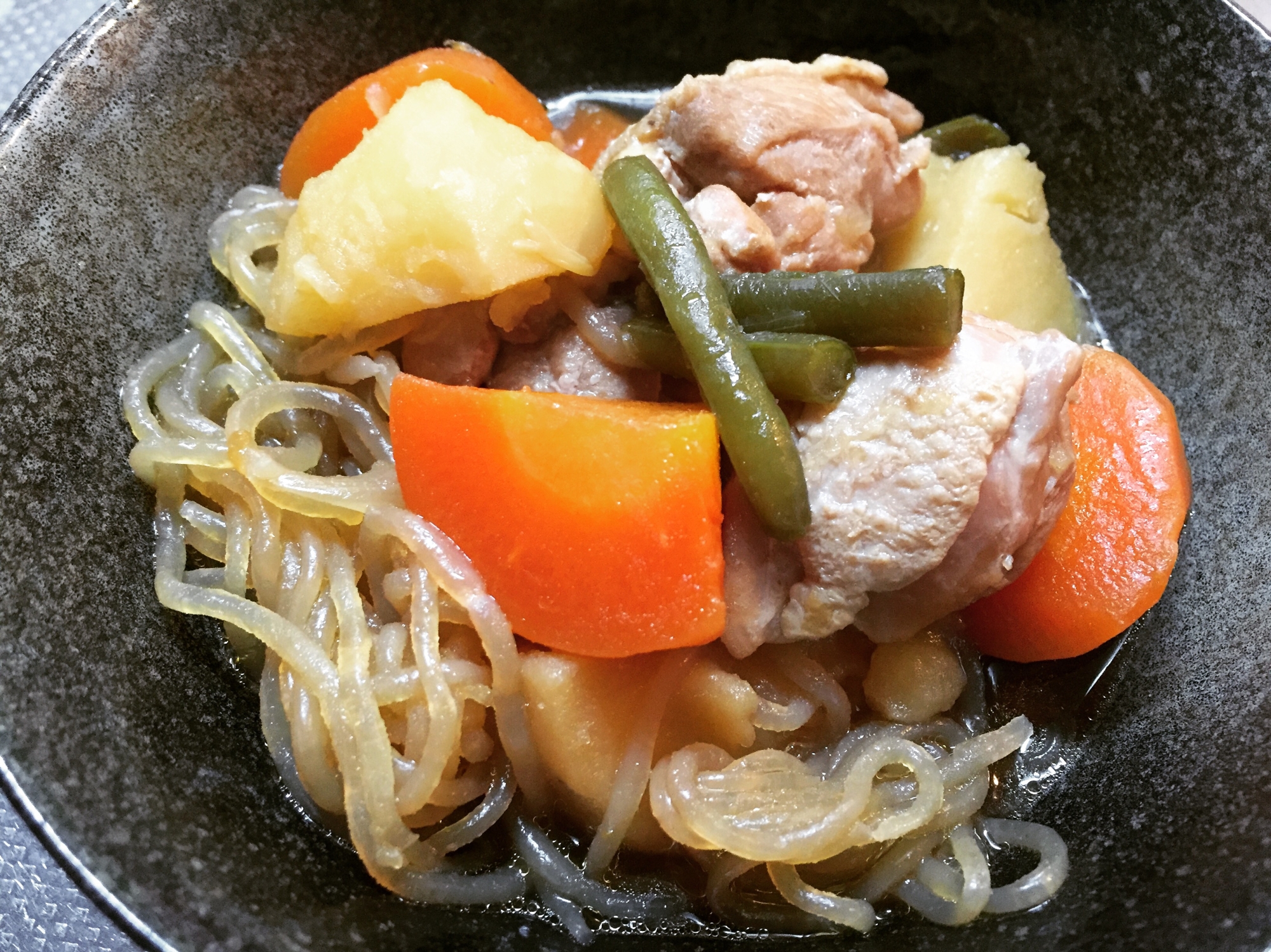 鶏肉とすきやきのたれで 肉じゃが 炊飯器使用 レシピ 作り方 By びっちまま 楽天レシピ