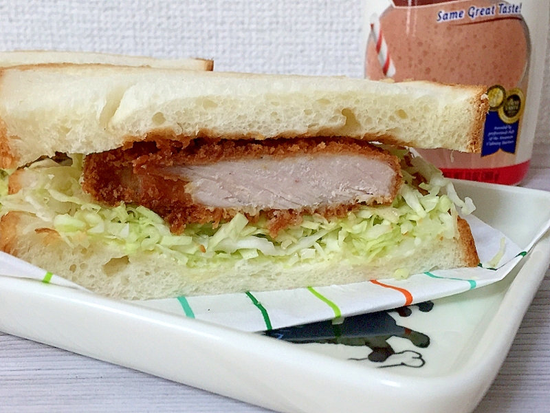 手作りトンカツでカツサンド♪sandwich