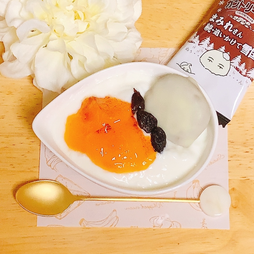 柿レーズンホワイトチョコヨーグルト