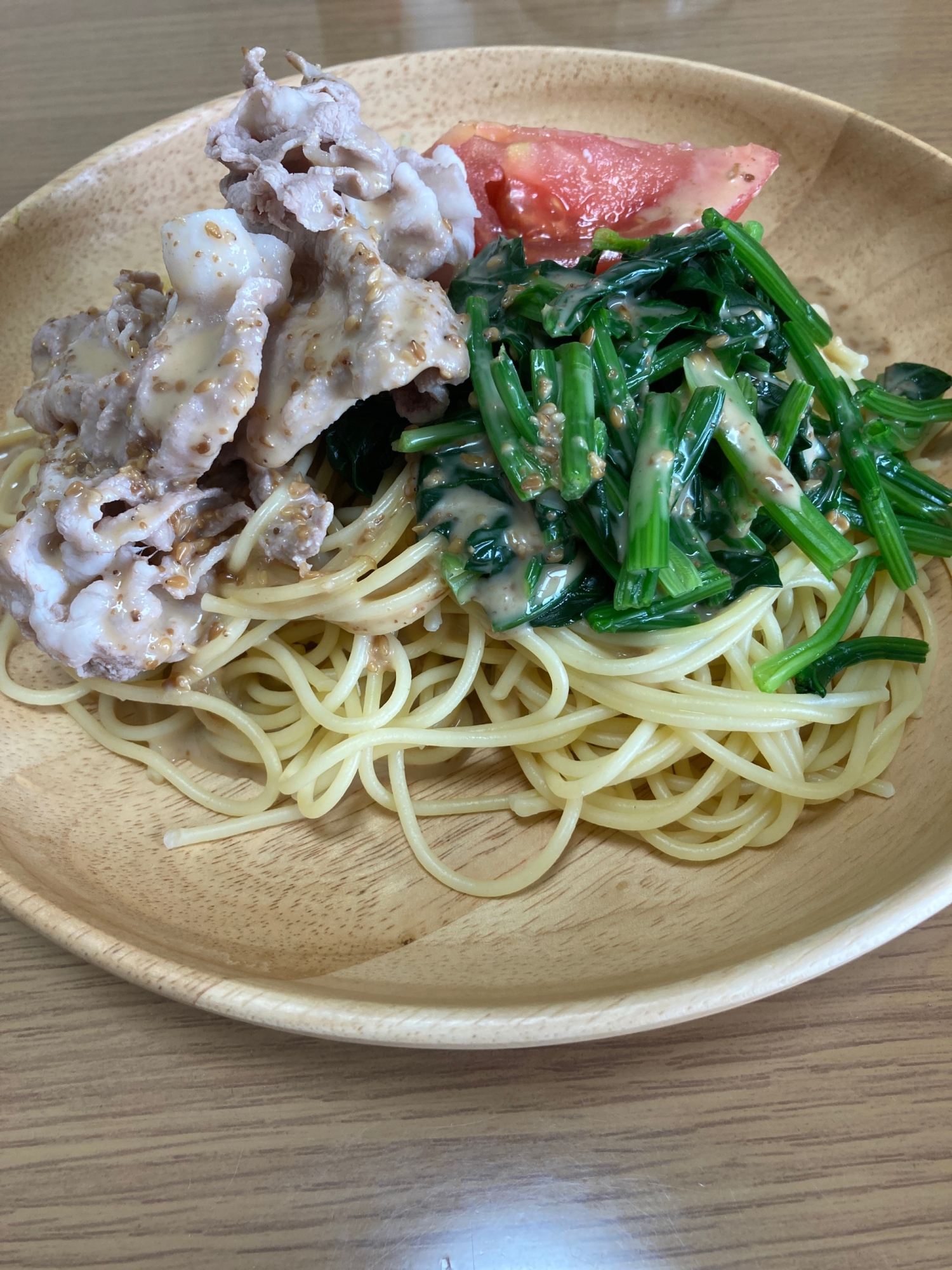 ごまドレの冷製パスタ