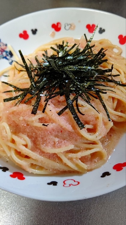 ボウルで混ぜる簡単♪明太子パスタ♪