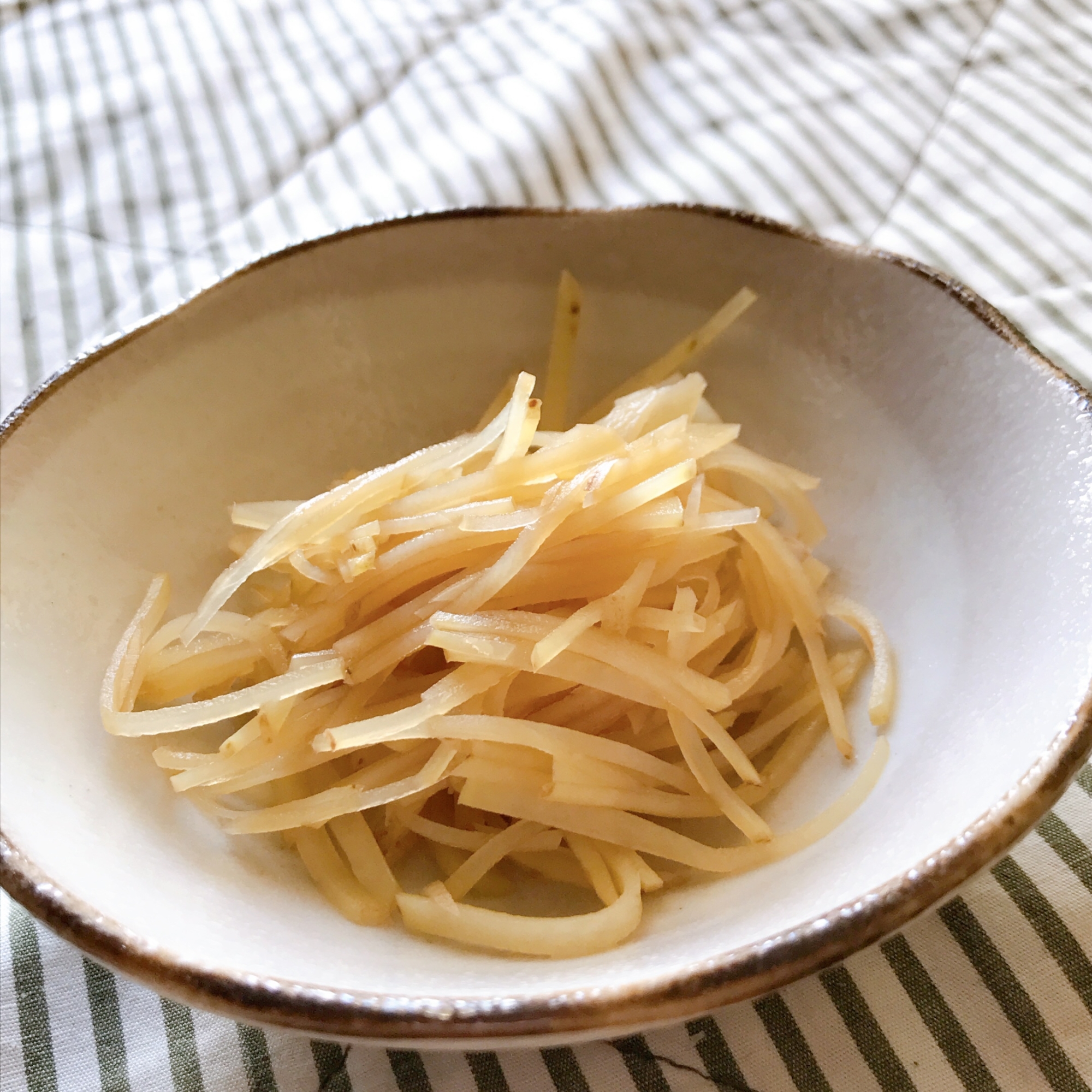 あと1品 シャキシャキポテトのポン酢和え