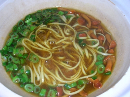 旦那の夜食に作らせていただきました～♪カレーうどん、手作りできるんですね～☆☆感動～！！！美味しかったそうです～♪今日もご馳走様～☆☆