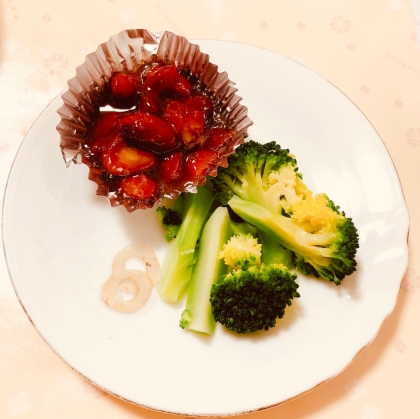 すずなりブロッコリーとちくわのオリーブオイル炒め