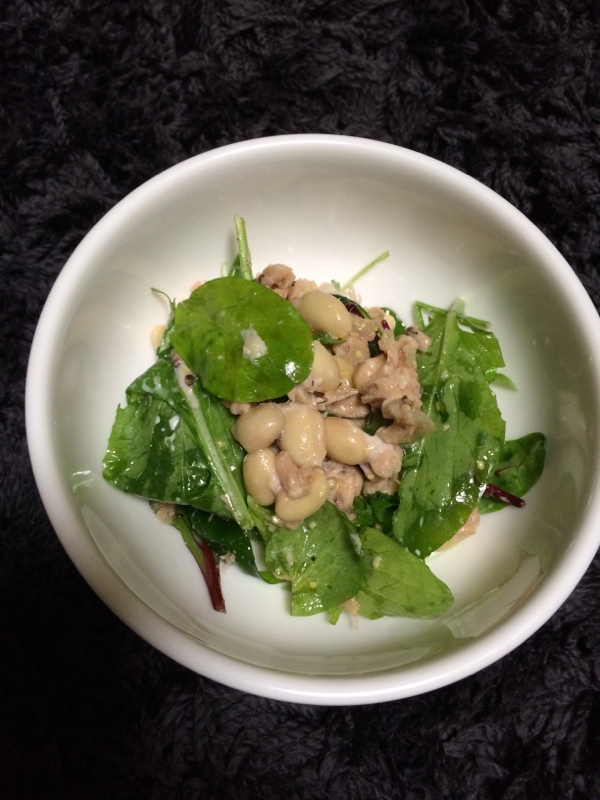 【お手軽レシピ】大豆とシーチキンのサラダ