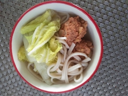 つくね鍋焼きうどん