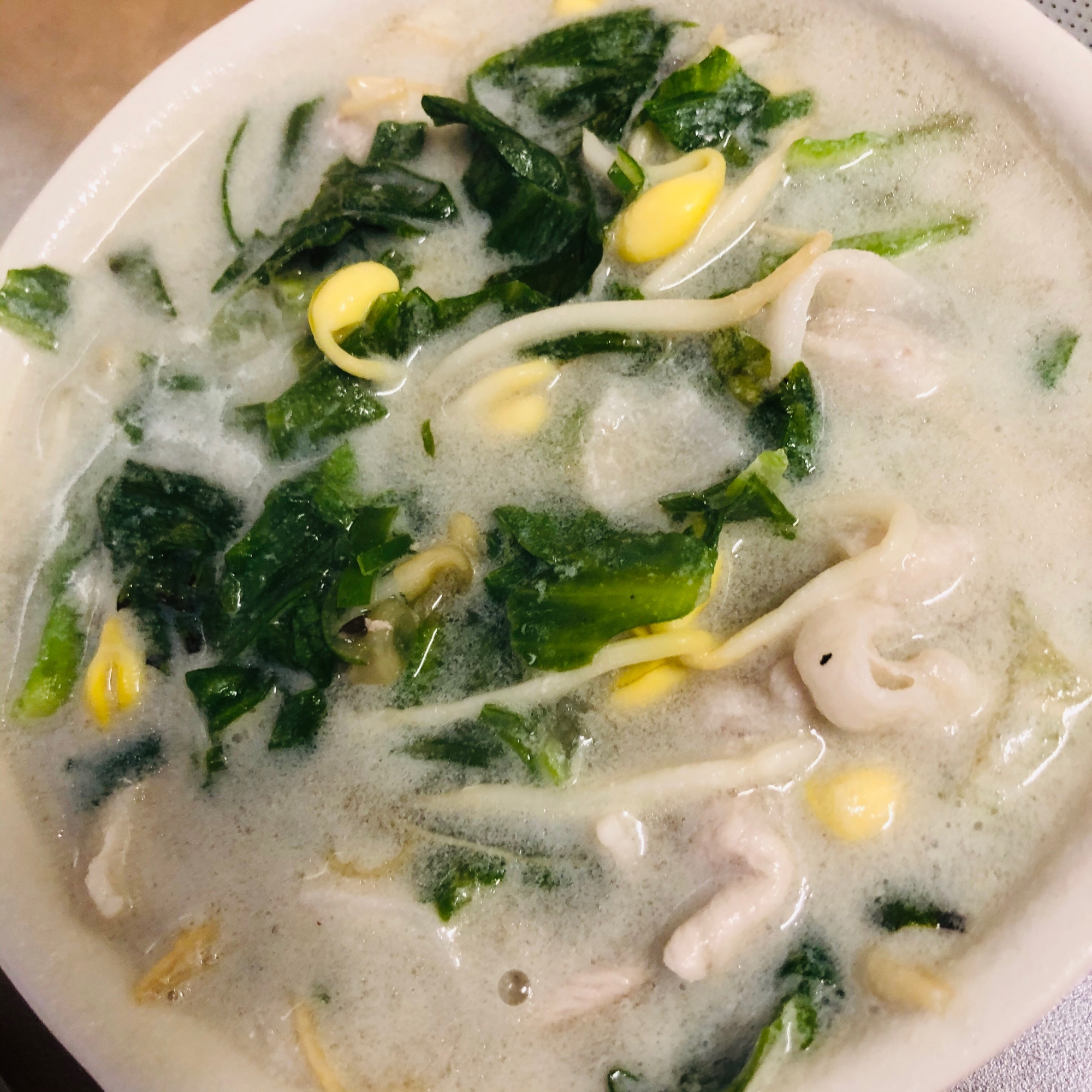 豆乳出汁野菜スープ