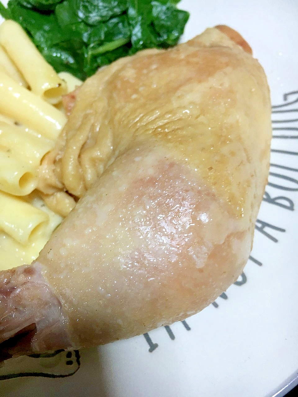 鶏もも肉のオリーブオイル煮