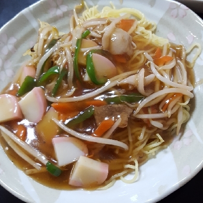 白菜ともやしの☆あんかけ焼きそば