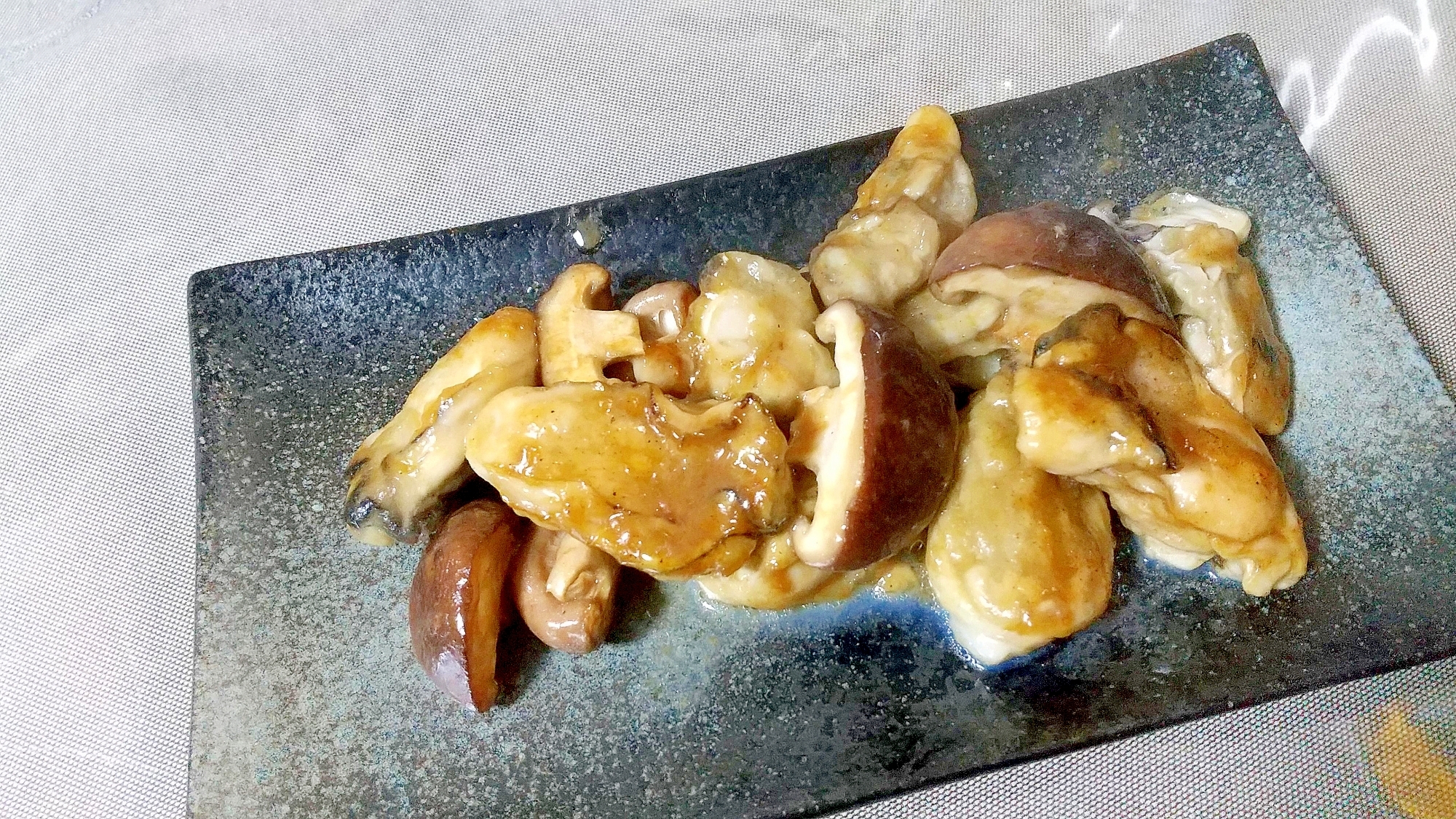 牡蠣と椎茸のバター醤油焼き＋＋