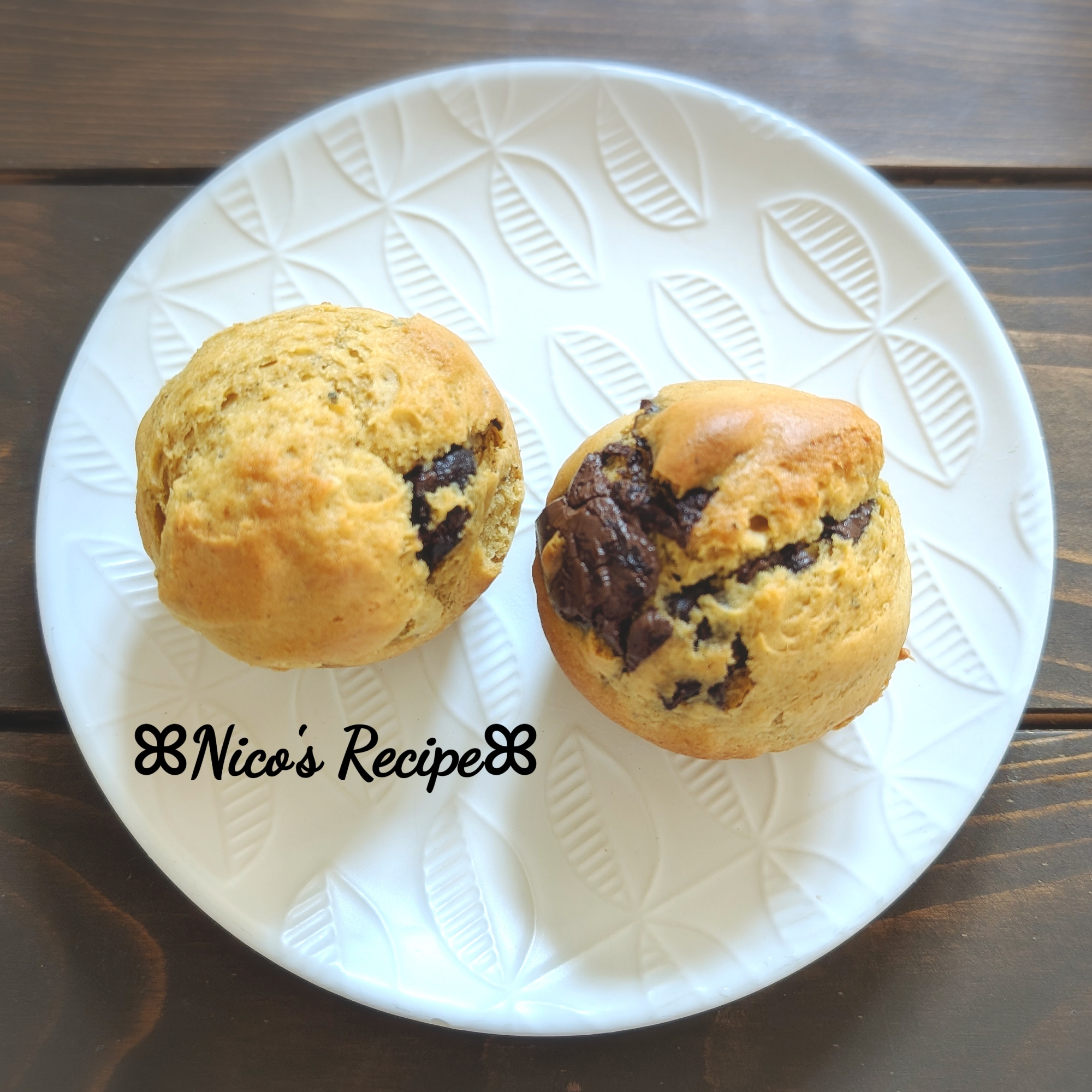 きな粉とチョコのマフィン