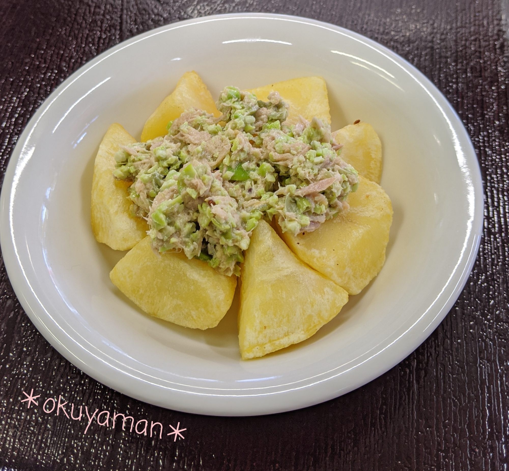 冷凍食材を、お洒落に♪　〜冷凍ポテト＆冷凍枝豆〜