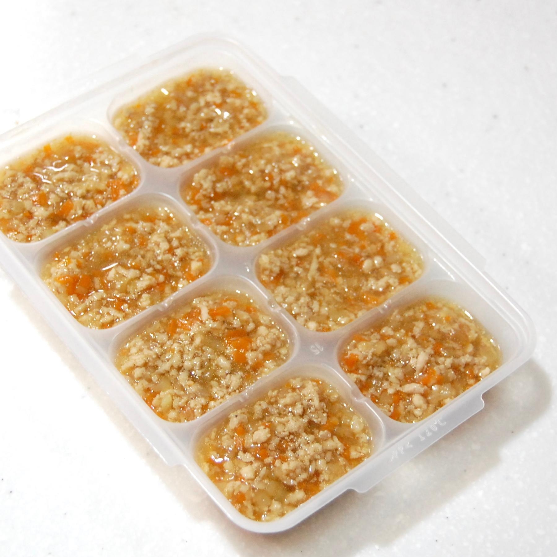 幼児食 野菜と鶏のそぼろ