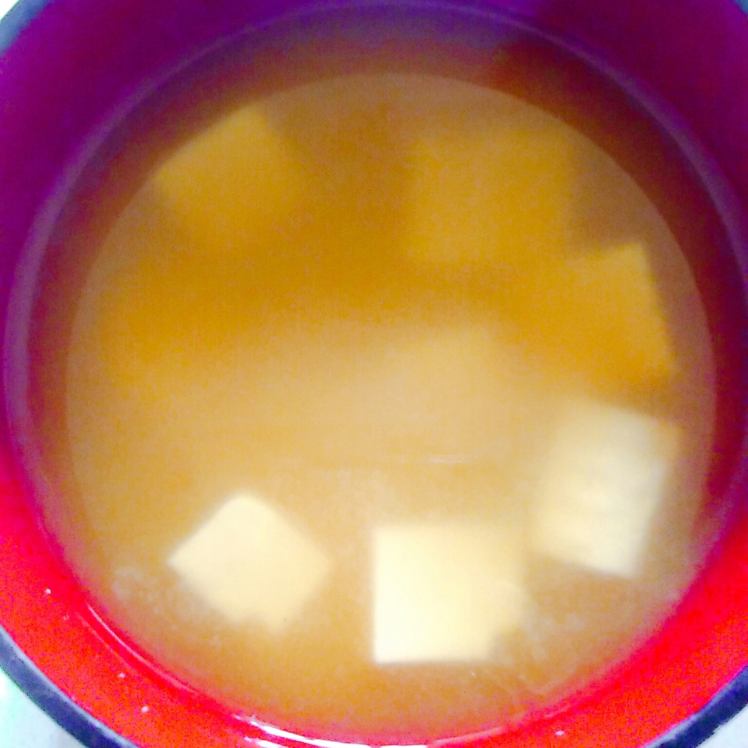 豆腐と生姜の味噌汁