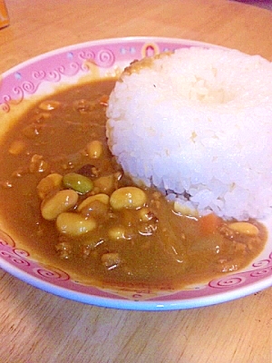 野菜の旨味が凝縮★☆煮込み時間短い！お豆カレー