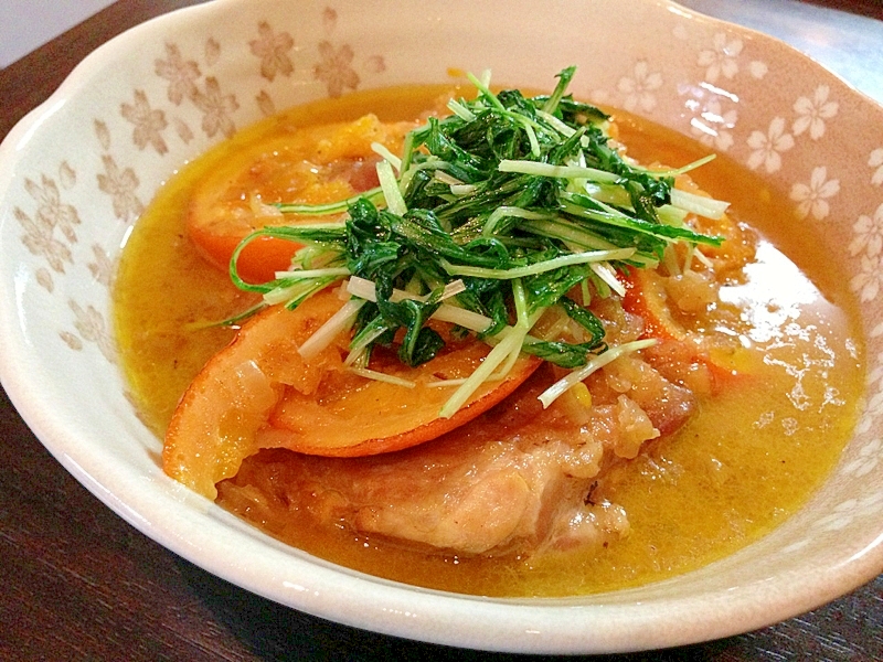 簡単なのに、あっ!と言わせる鶏肉のオレンジ煮