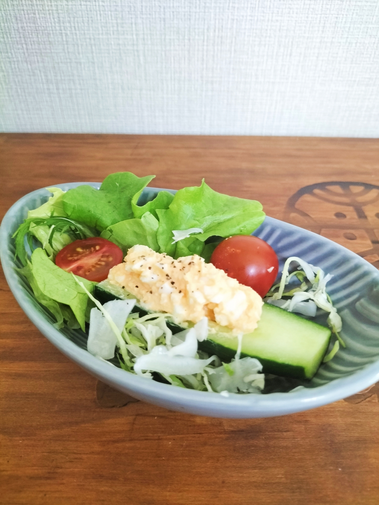 朝食に✨１人分カフェサラダ