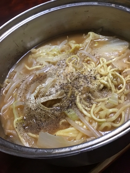 家にある野菜で味噌ラーメン