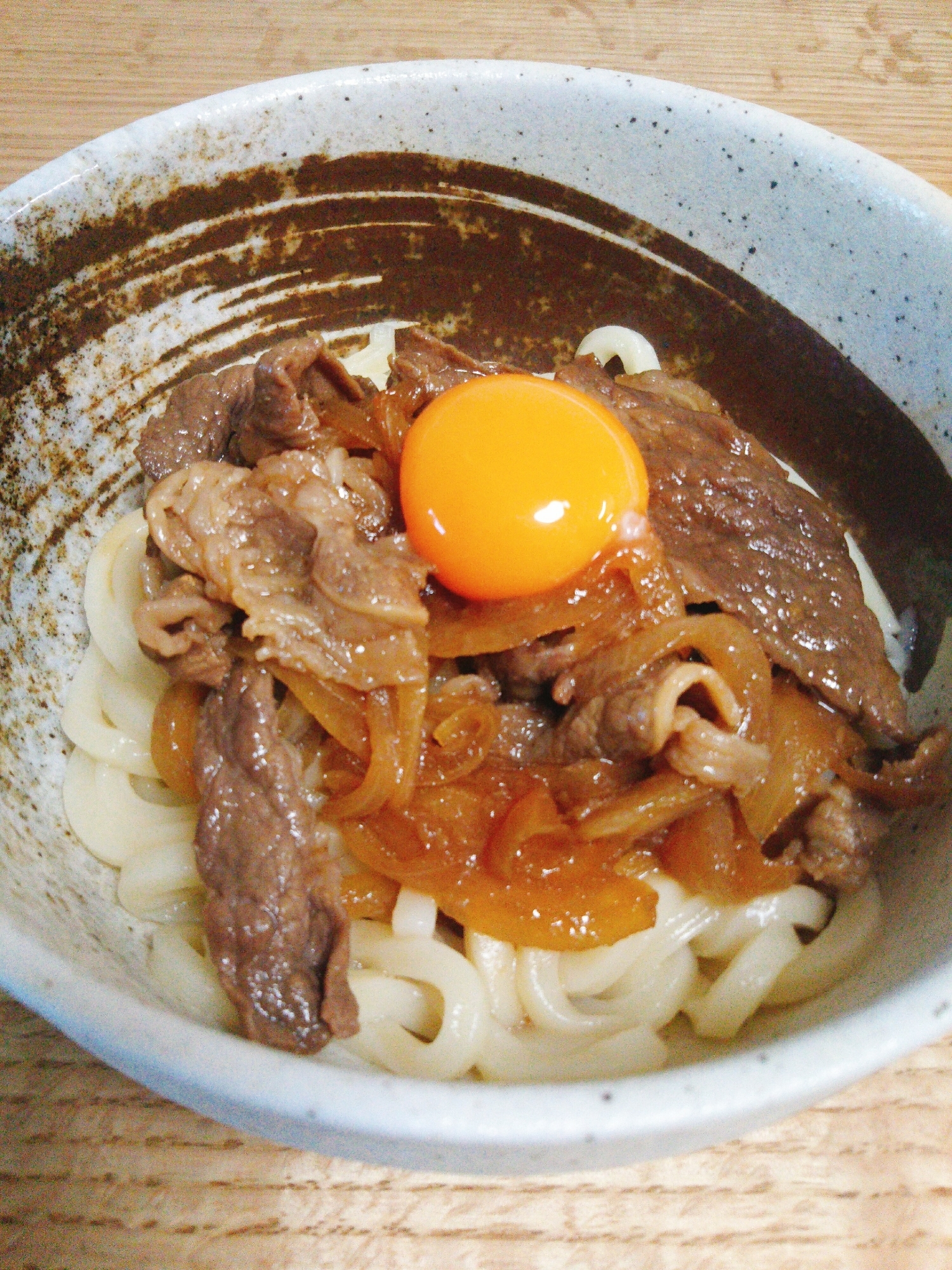 あまから～♪牛玉うどん