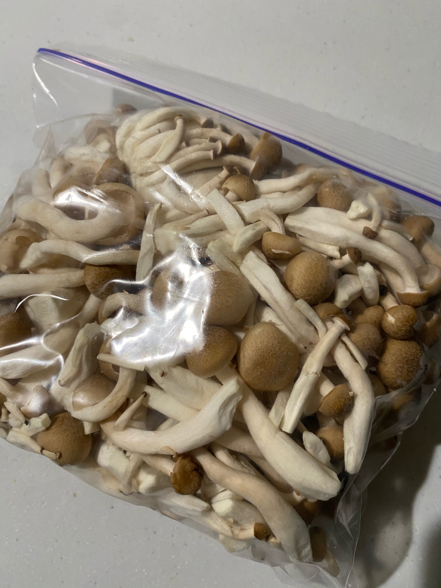 しめじの冷凍保存