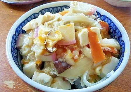 なんちゃって　たぬき丼 　アラフィフ向け