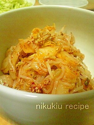簡単おいしい！もやしと白菜のナムル